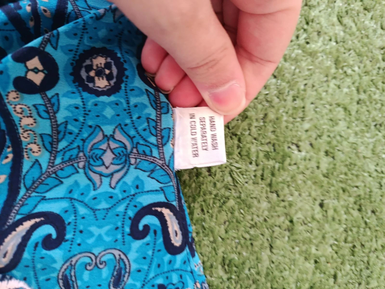 Vestido largo bohemio chic 100% seda azul con encaje Talla S/M – photo 8